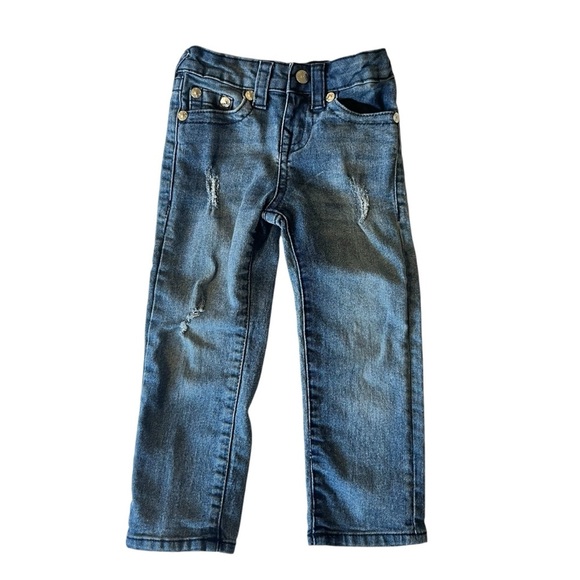 True Religion 4T Geno Relaxed slim Toddler Baby boy jeans Adjustable waist - Picture 2 of 8